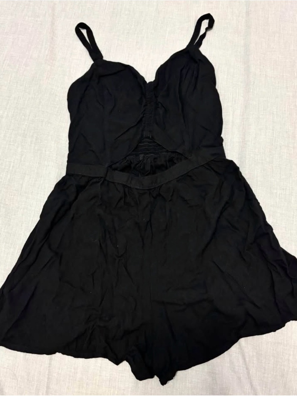 Hollister Black Women’s Sleeveless Cutout Dress Romper